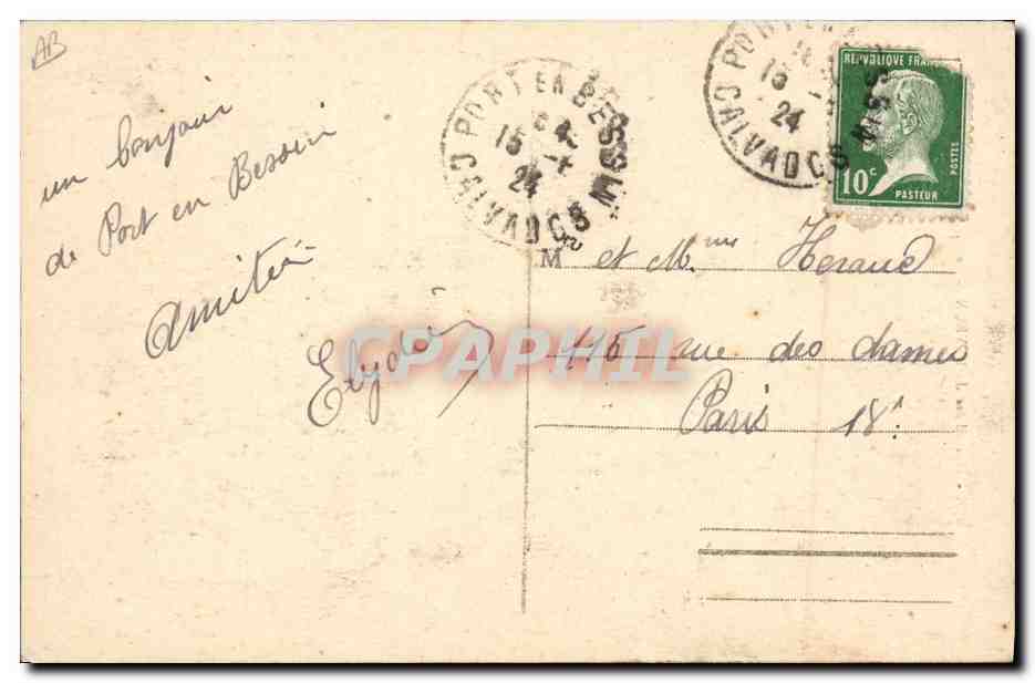 CPA Folklore Dentelliere de Bayeux Le bonnet de coton — Verso