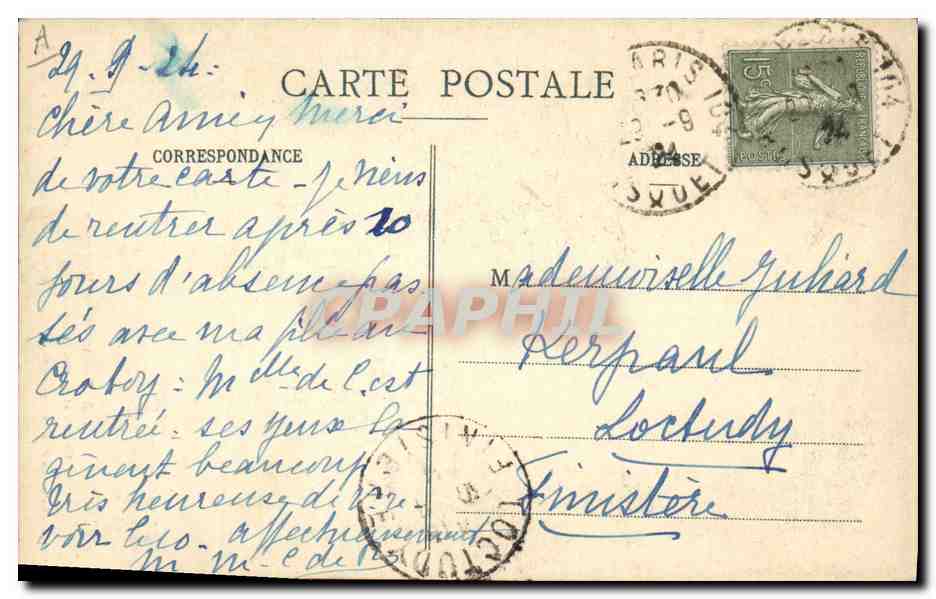 CPA Folklore Normandie Environs de Bayeux — Verso