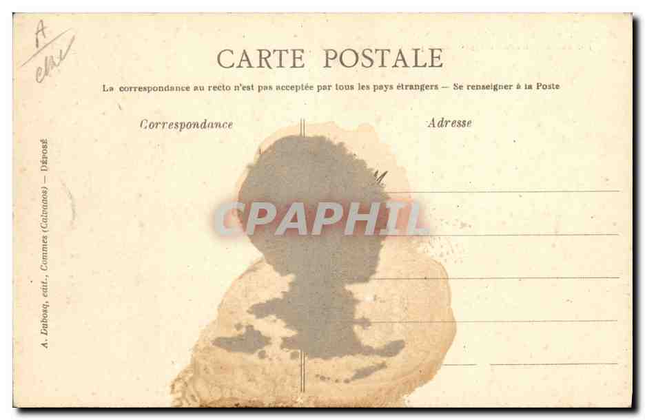 CPA Folklore Normandie Pecheuses de moules revenant de la peche  — Verso