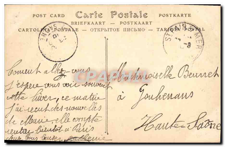 CPA Folklore Ancien costume Paysan Normand Normandie  — Verso