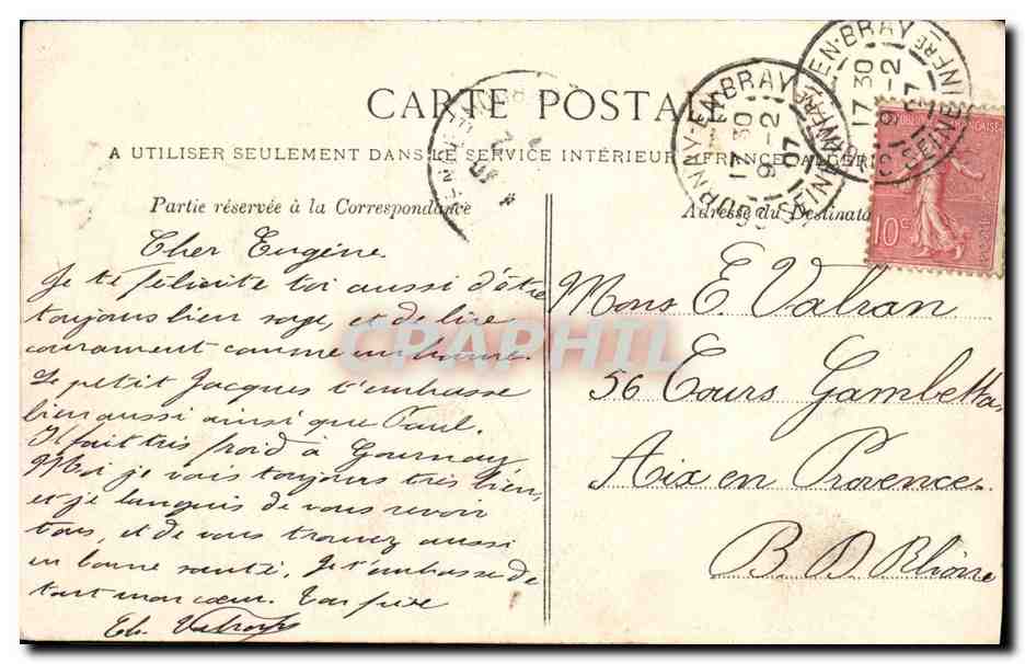 CPA Folklore Gens de chez nous Vachere du Bessin  — Verso
