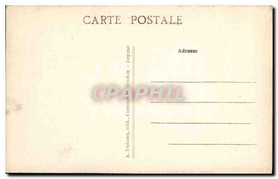 CPA Folklore Normandie La vachere du Bessin Ane Mule Vache — Verso