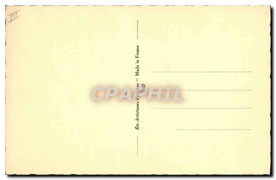 Fusseau, navette et aiguille — Étiquette de collection — Éts Artistiques Parisiens — Reverso