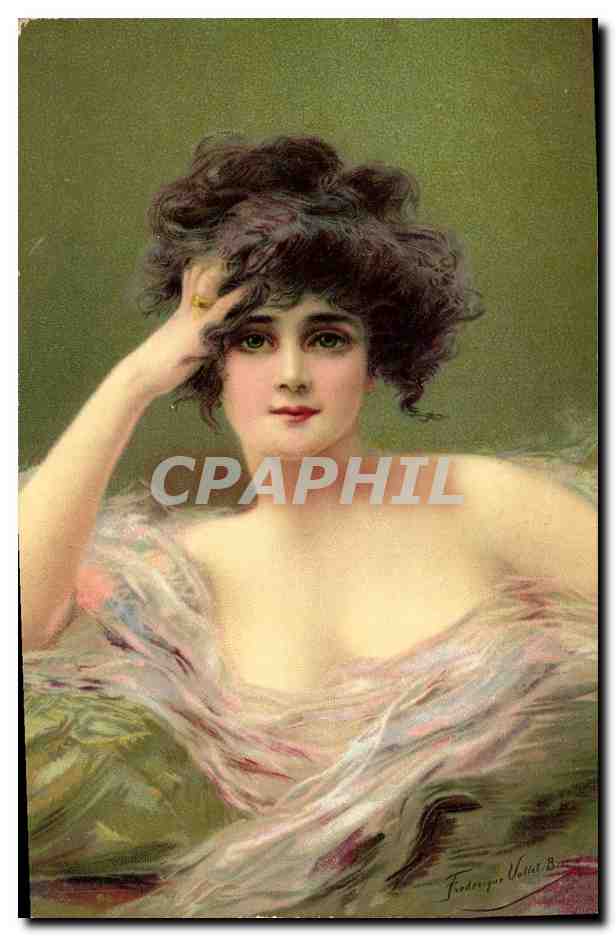 Jeune femme en robe fluide — Frederoger Uillet, B. — Éditeur : Union postale universelle