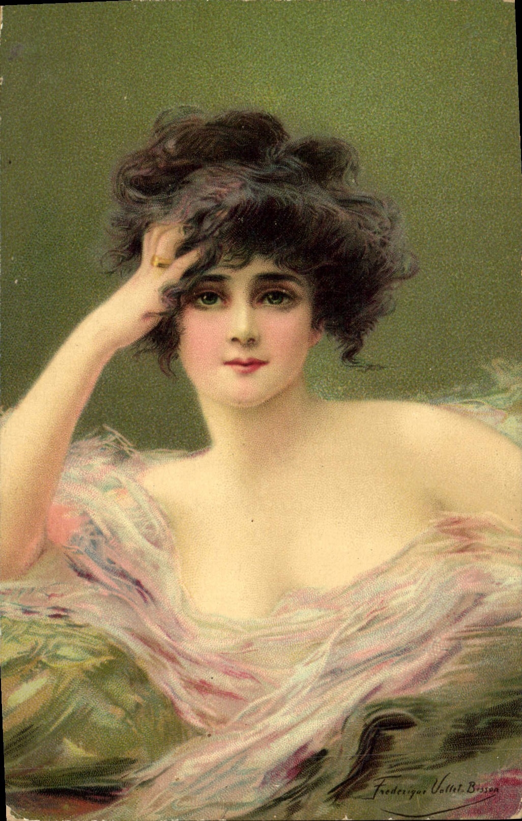 Jeune femme en robe fluide — Frederique Velliet-Bisson — éditeur non visible