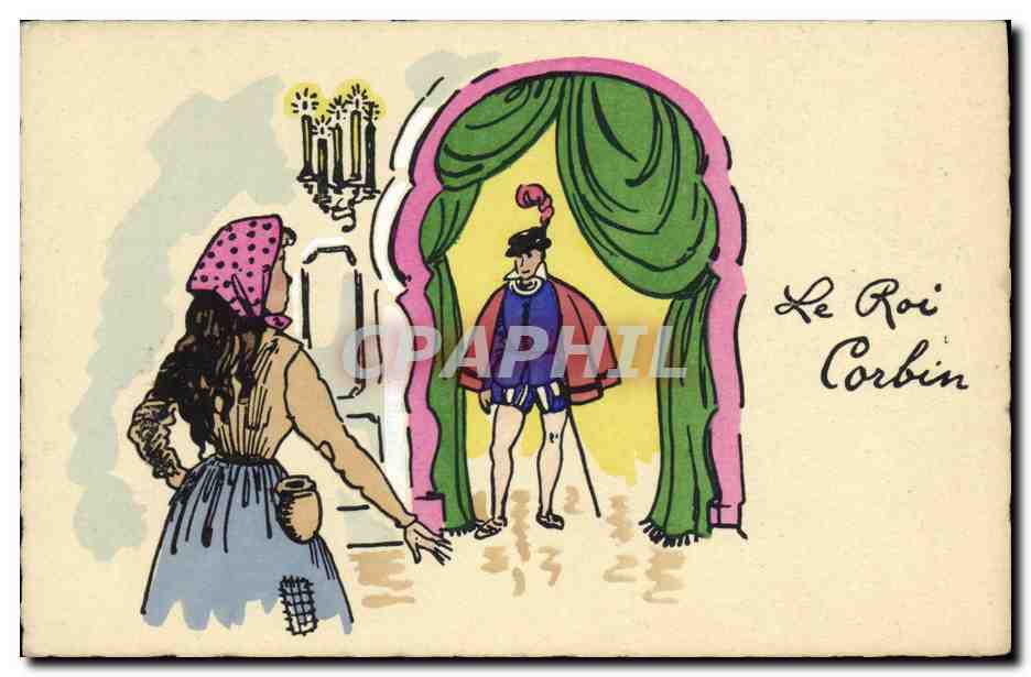CPA Fantaisie Illustrateur Le roi Corbin