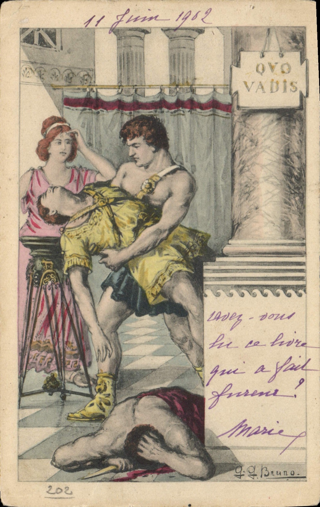 CPA Fantaisie Illustrateur Quo Vadis