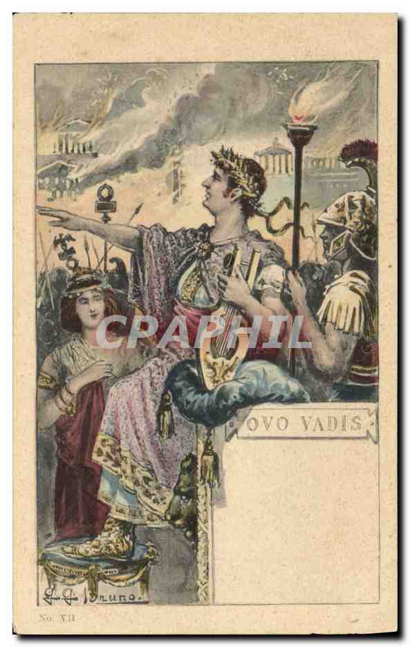 CPA Fantaisie Illustrateur Quo Vadis Cesar 