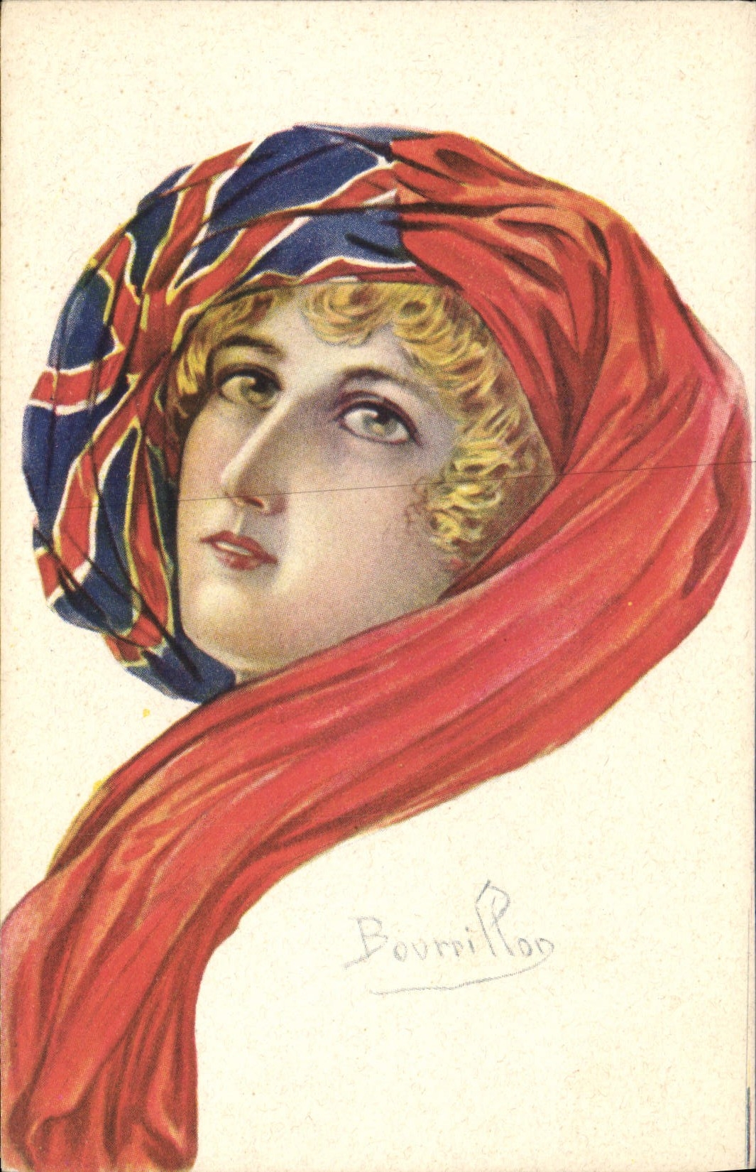 CPA Fantaisie Illustrateur Bourrillon Femme