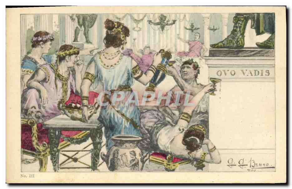Scène de banquet antique — G. G. Bruno, No. III