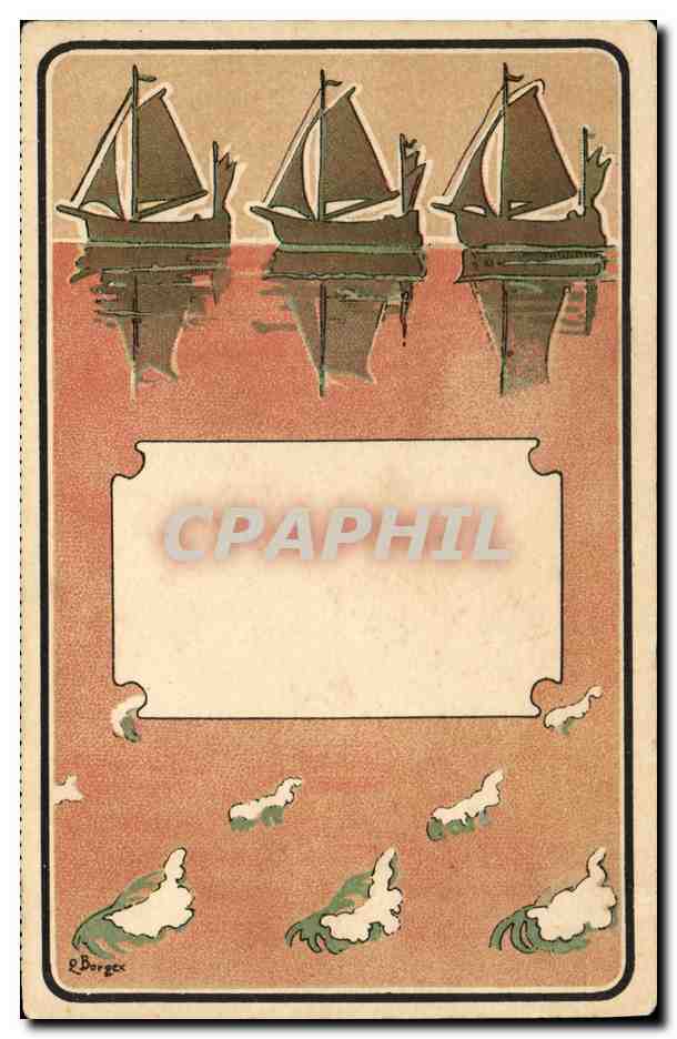 CPA Fantaisie Illustrateur Bateaux