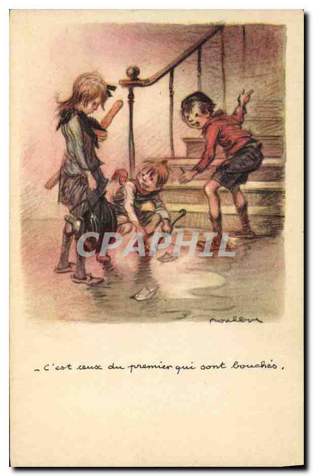 CPA Fantaisie Illustrateur Poulbot 