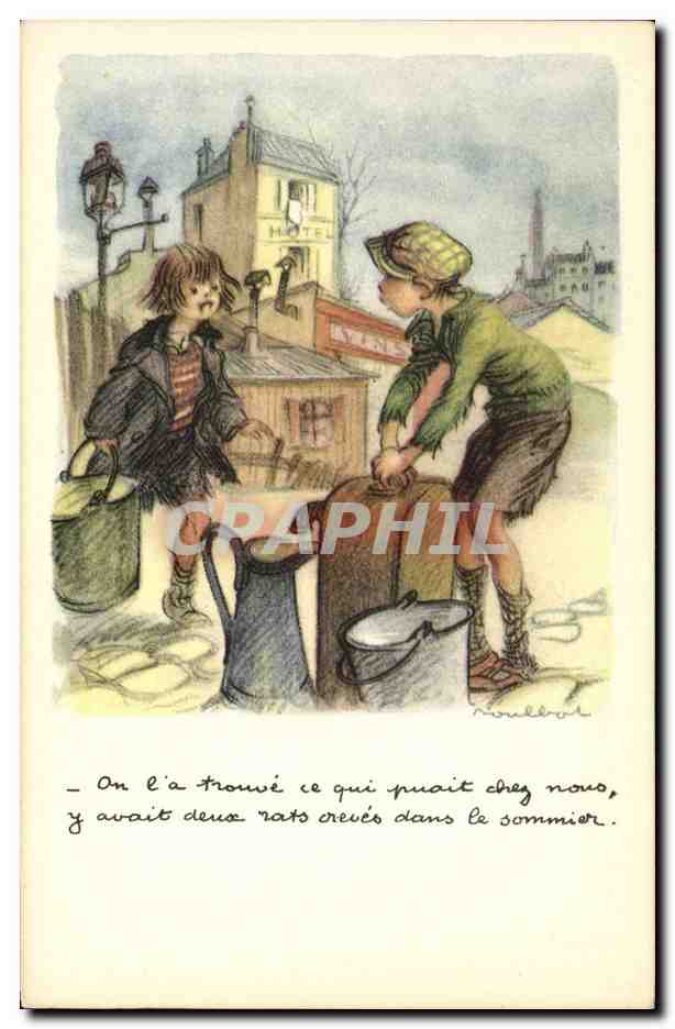 CPA Fantaisie Illustrateur Poulbot 