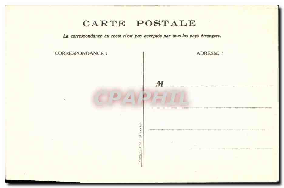 CPA Fantaisie Illustrateur Poulbot Victor Hugo Les Miserables Cygne Swan  — Verso