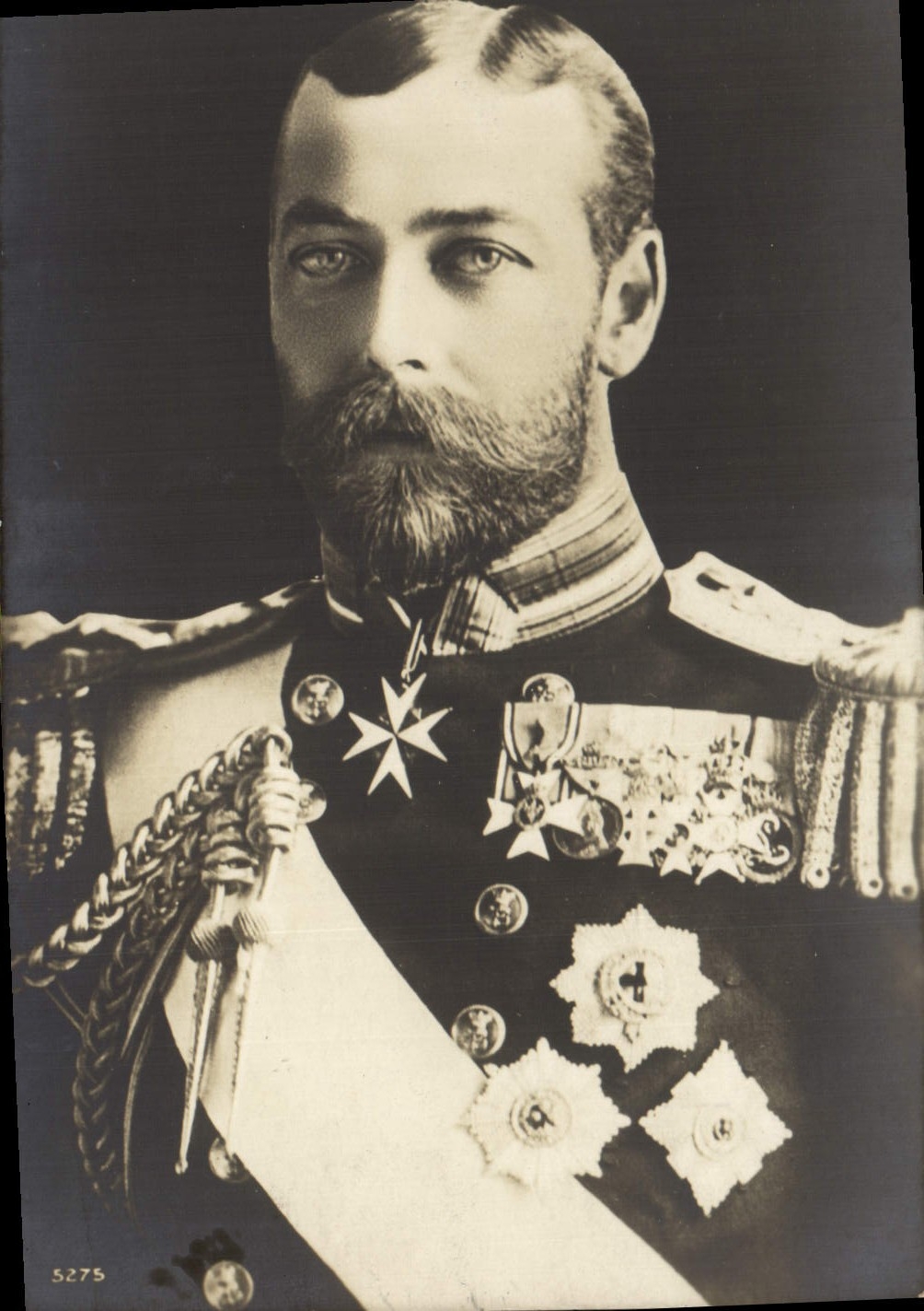 Portrait du roi George V — Éditeur inconnu, n° de série 5275