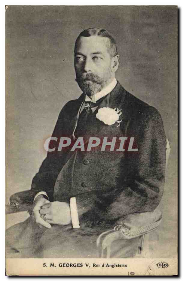 S.M. Georges V, Roi d'Angleterre — portrait officiel — éditeur E.P.D. n°10