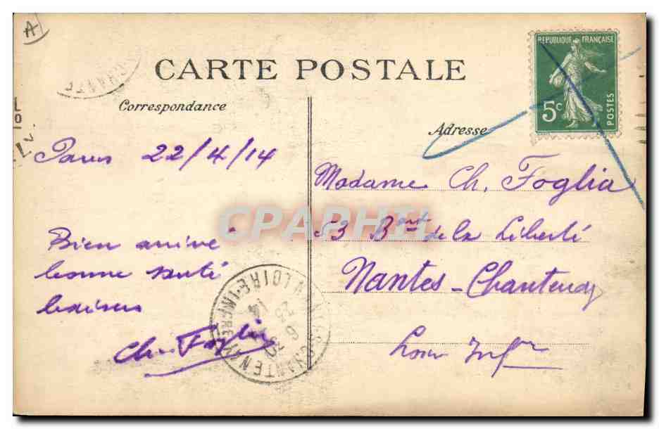 S.M. Georges V, Roi d'Angleterre — portrait officiel — éditeur E.P.D. n°10 — Reverso