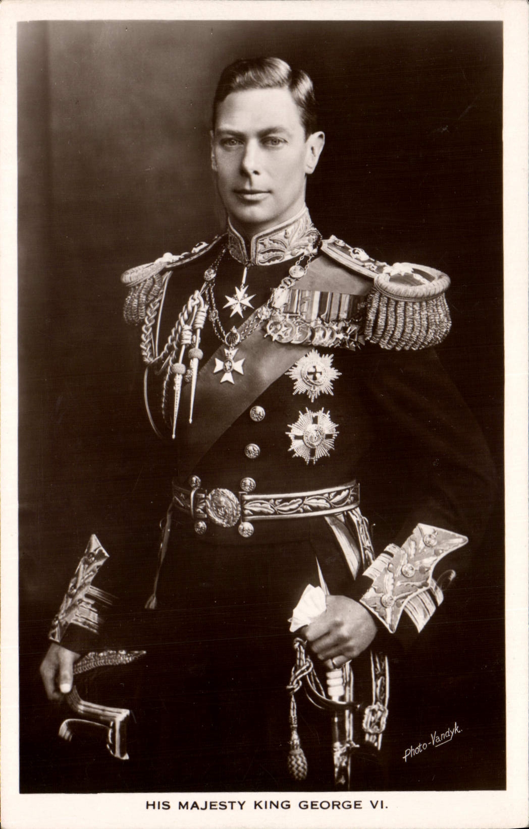 Son Altesse Royale George VI — Photo Vandýk — Éditeur British Manufacture, N° 2054