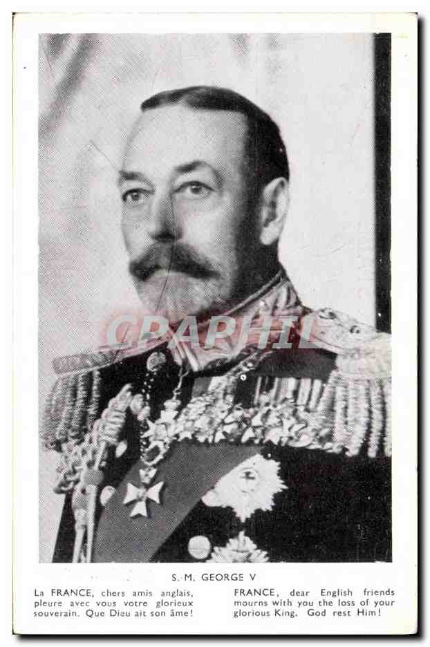 S.M. GEORGE V — Portrait en uniforme — Collection 'Civilisation', Paris