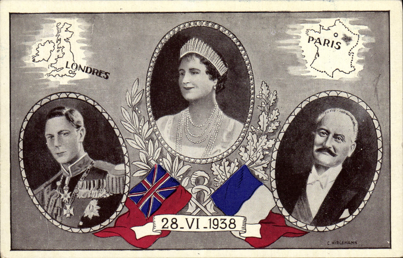 Royaume-Uni et France — Visite royale de la reine Elizabeth à Paris — C. Hirlemann