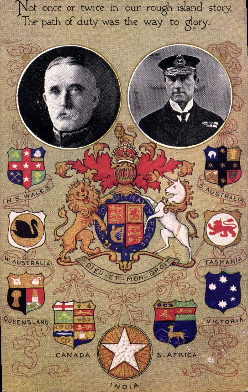 Deux hommes — Australie et Commonwealth — éditeur inconnu, n° de série non visible