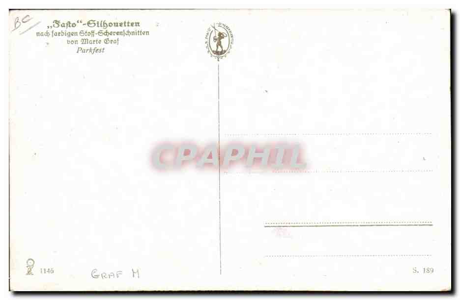 CPA Fantaisie Illustrateur Graf — Rückseite