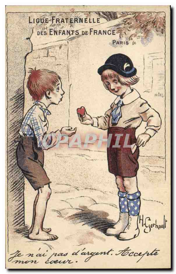 CPA Fantaisie Illustrateur Ligue Fraternelle des Enfants de France Gerhault 