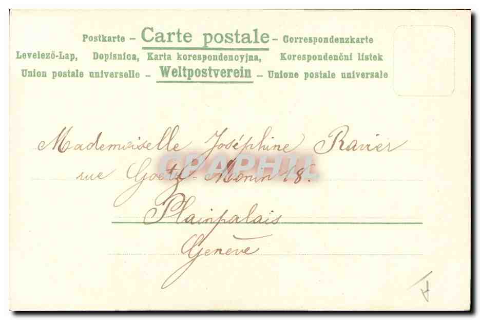 CPA Fantaisie Illustrateur Femme — Rückseite