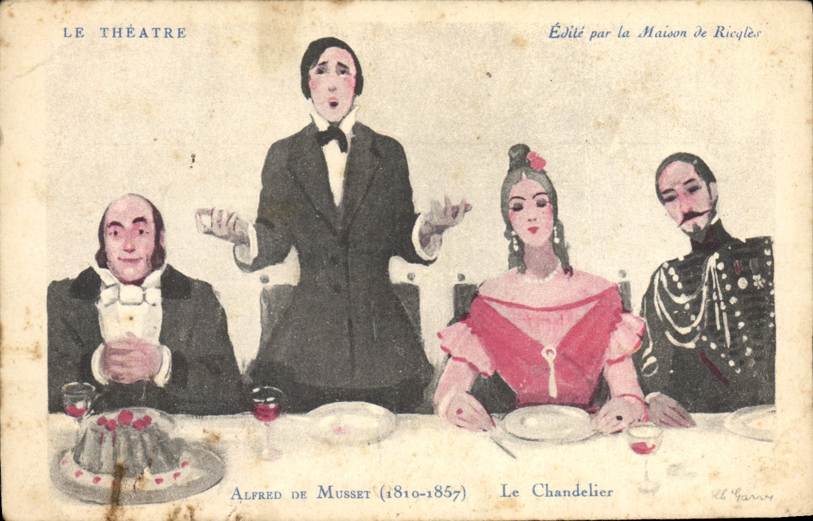 Le Théâtre — Alfred de Musset (1810-1857) — Édité par la Maison de Ricqlès