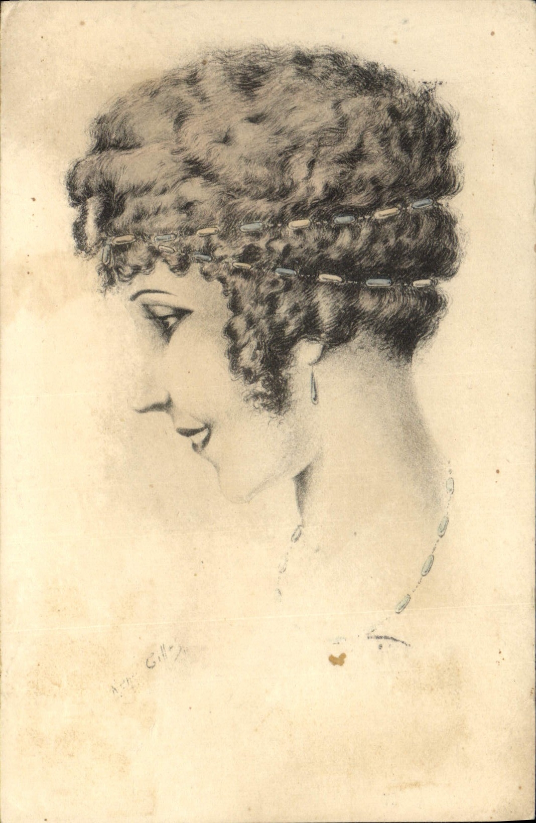 CPA Fantaisie Illustrateur Femme