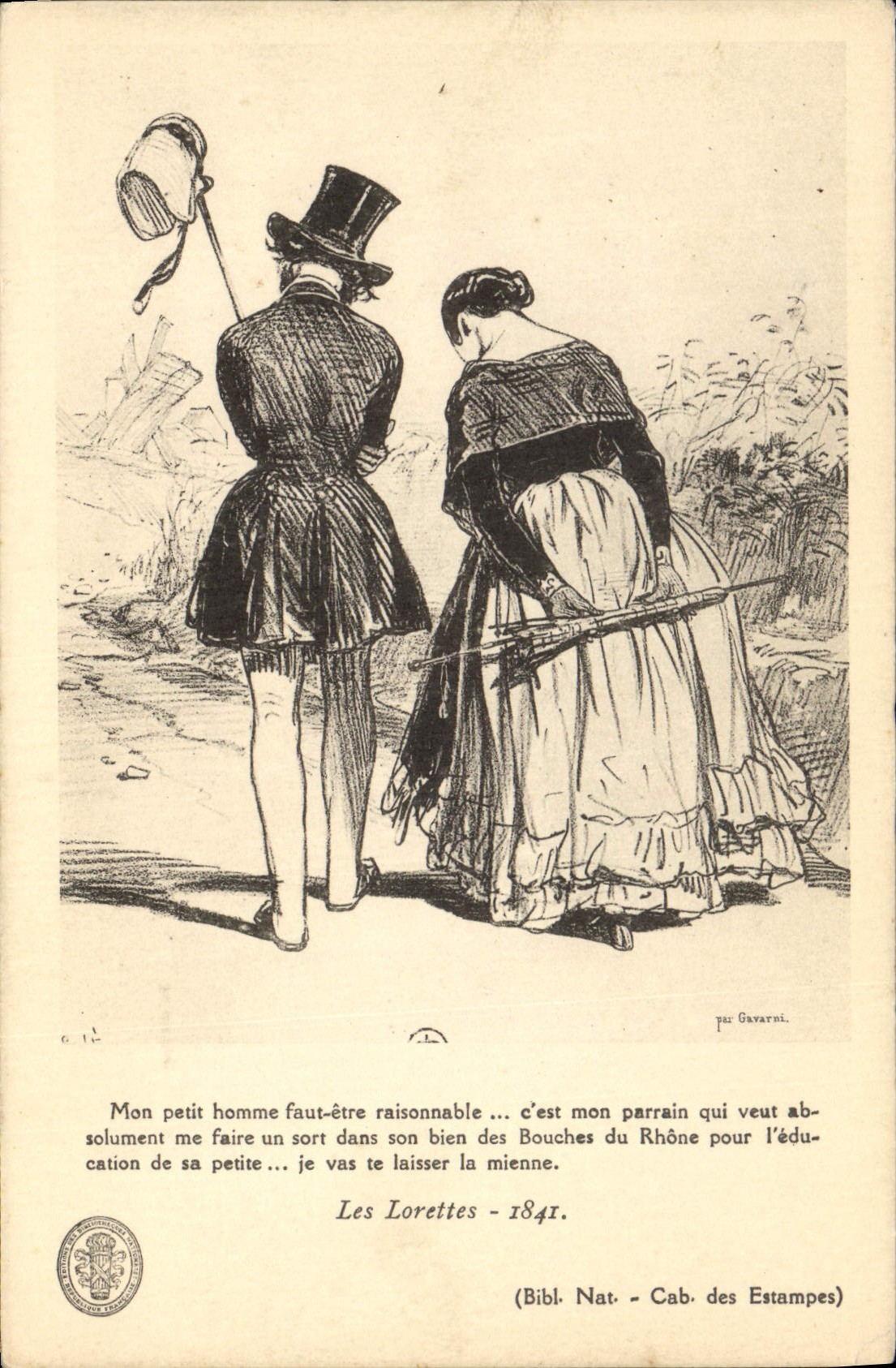 Les Lorettes — 1841 — par Gavarni