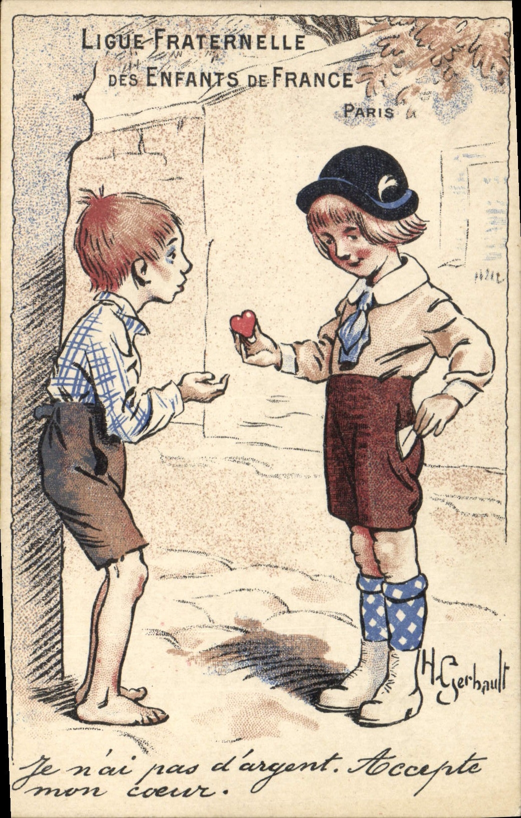 CPA Fantaisie Illustrateur Ligue Fraternelle des Enfants de France Gerbault 