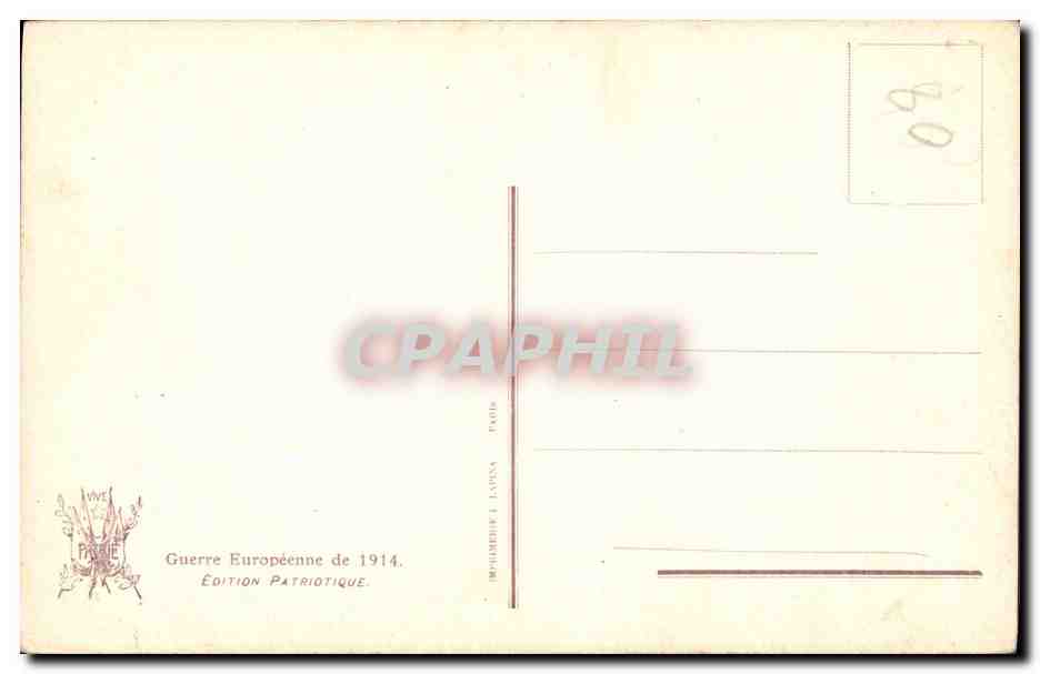 CPA Militaria Senegalais  — Verso
