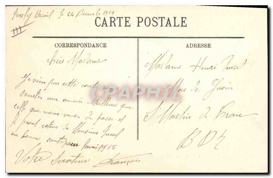 CPA Militaria Les Indiens font des tranchees  — Verso