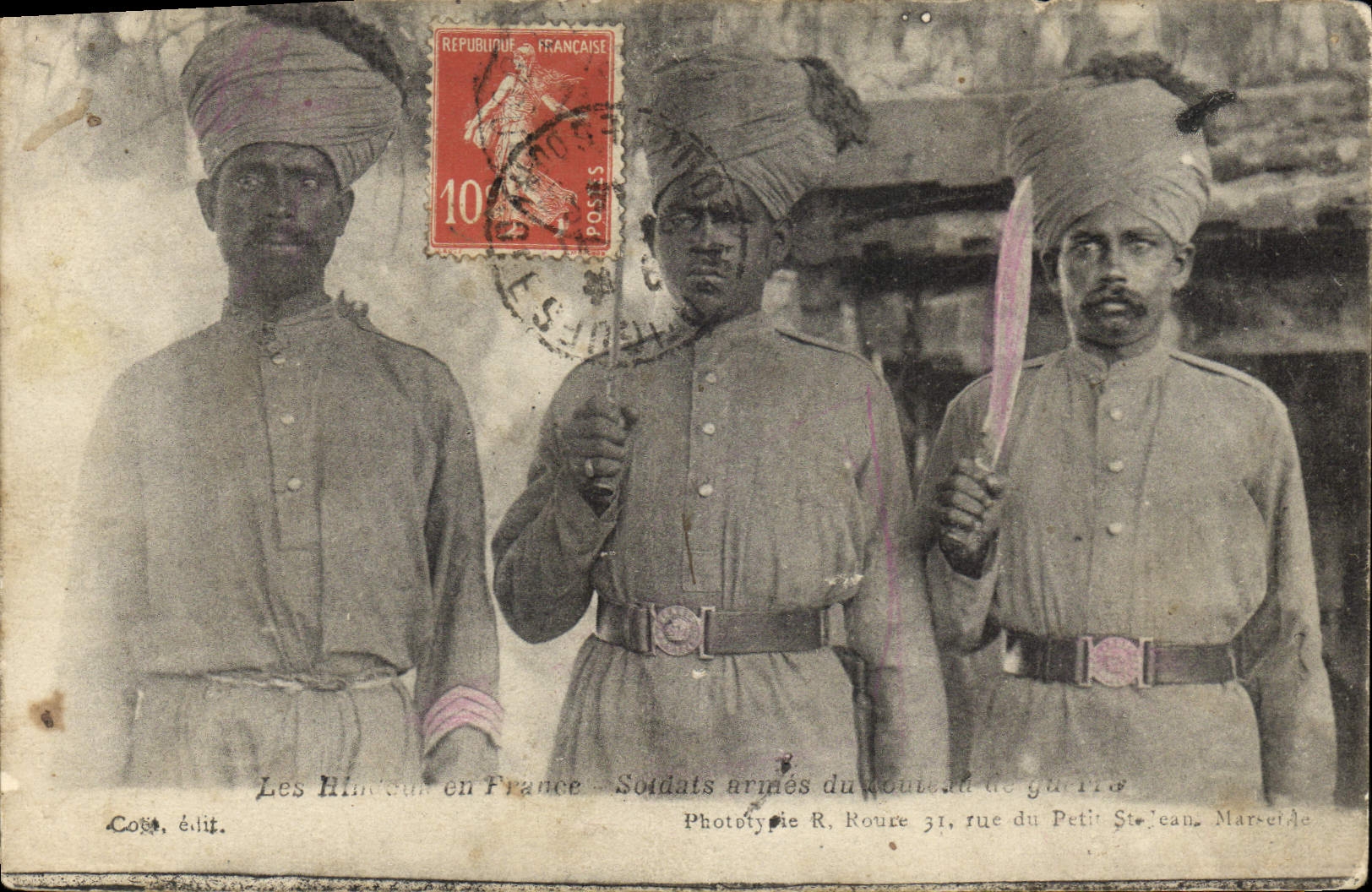 CPA Militaria Les Hindous en France 