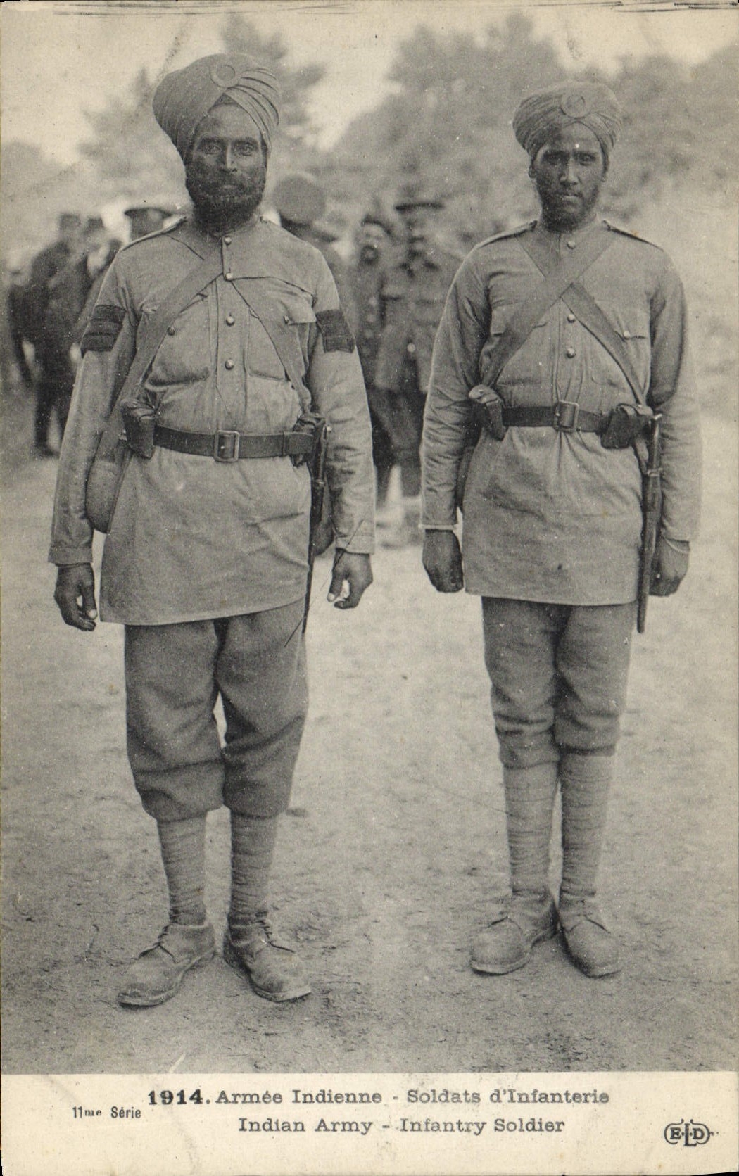Armée Indienne - Soldats d'Infanterie — 1914 — 11ème Série — E.P.D.