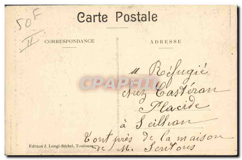 Passage des Soldats Hindous — Guerre Européenne 1914 — Édition J. Longi-Béchel, Toulouse — Reverso