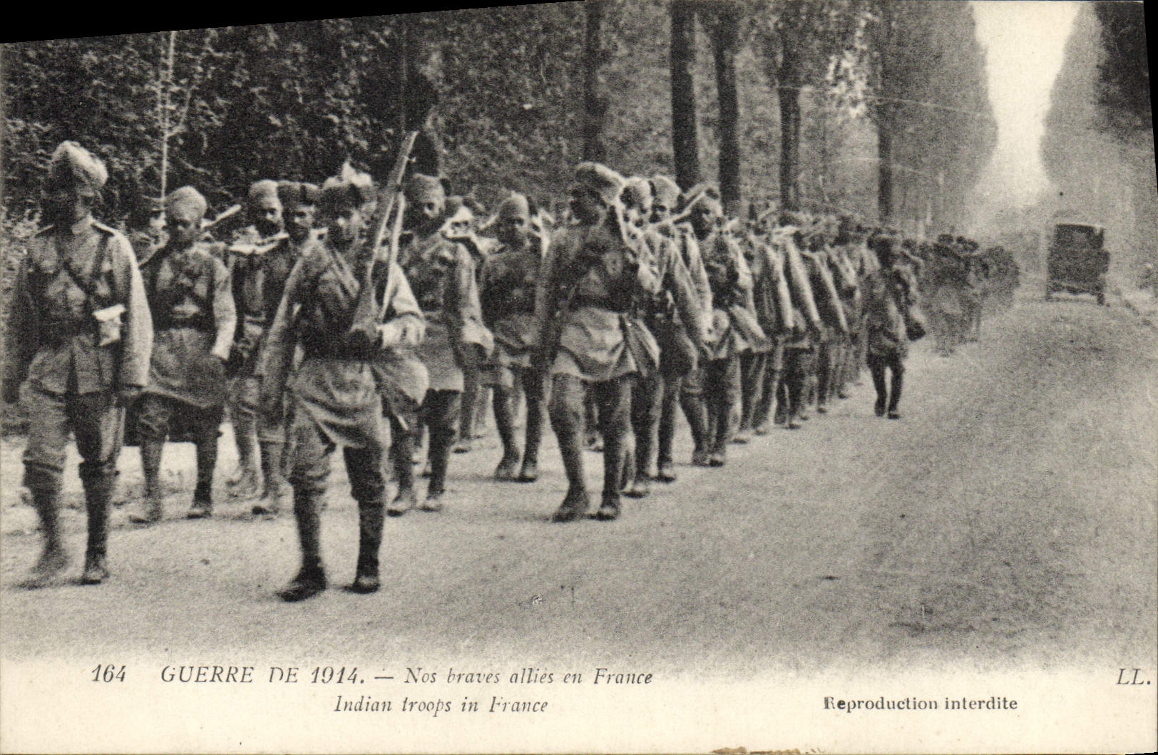 Troupes indiennes en France — Guerre de 1914 — LL. n° 164