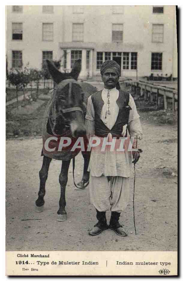 Muletier Indien — Type de Muletier Indien — Cliché Marchand, Série 11mir