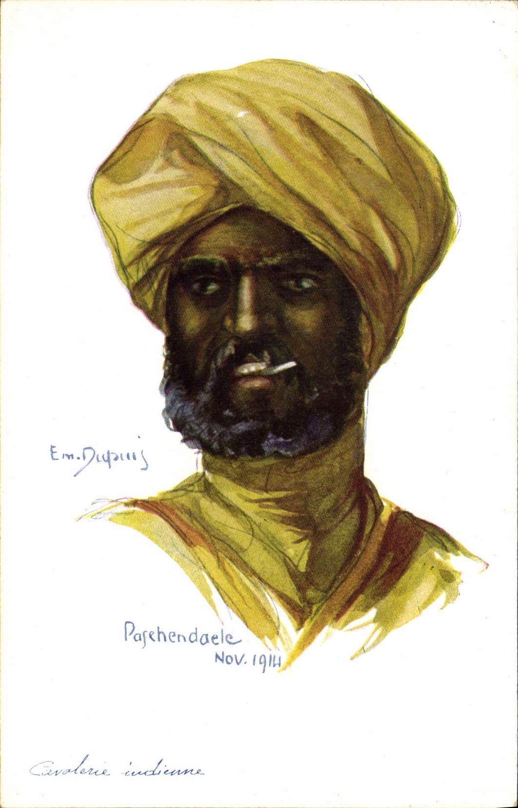 Pashendaele — Cavalerie indienne — Em. Dupuis