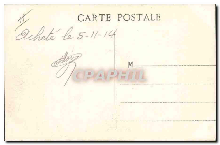 CPA Militaria Armee des Indes Defile de soldats Hindous sur le Prado Marseille  — Rückseite