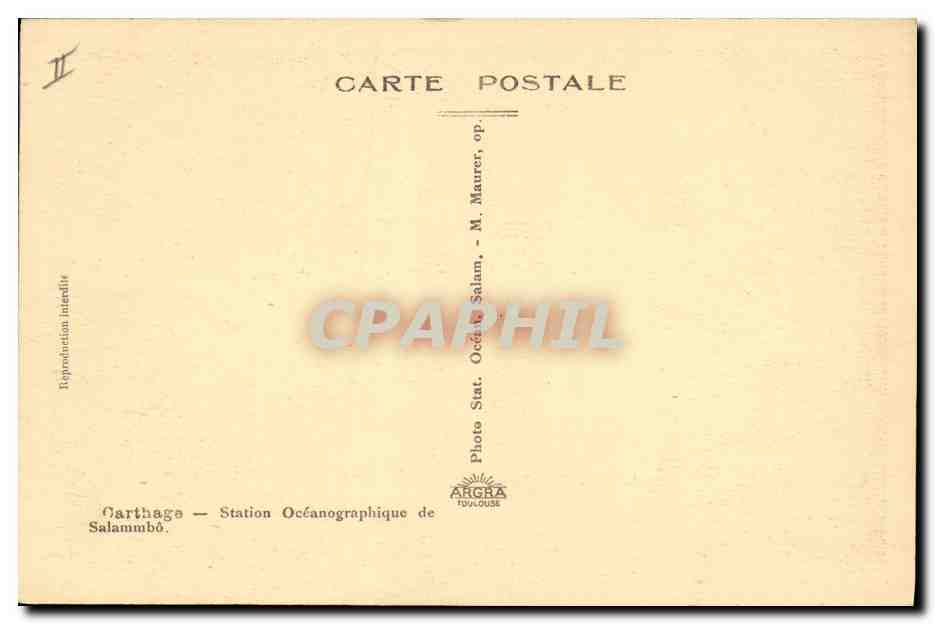 CPA Station oceanographique de Salammbo  — Rückseite