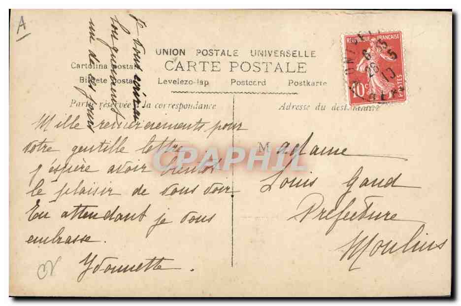 CPA Theatre Rostand Coq Chantecler  — Verso