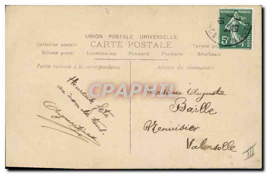 Coq chantant — jeune femme en costume de coq — Phébus n°3072 — Verso