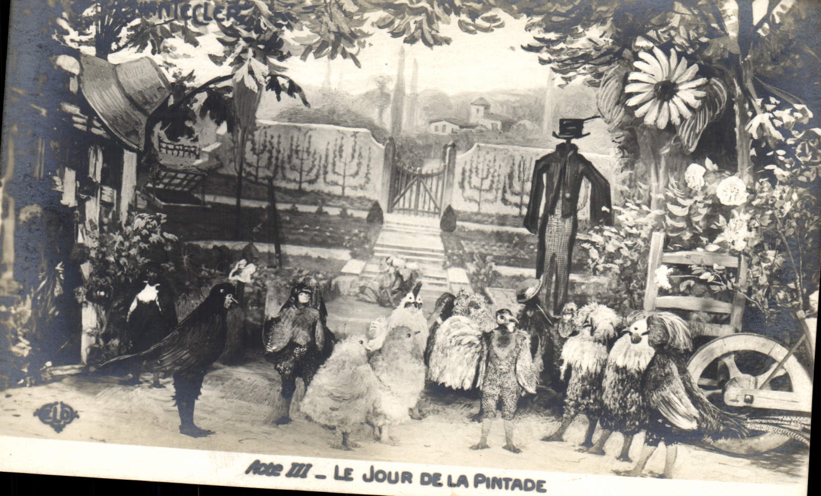 Acte III - Le Jour de la Pintade — scène de théâtre — éditeur Le Deley