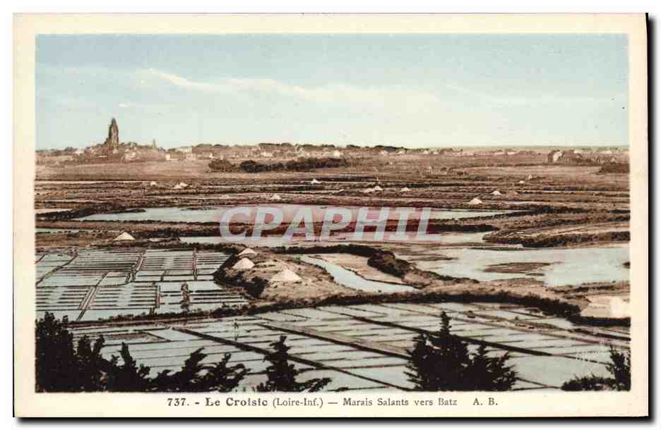 CPA Marais salants vers Batz Le Croisic