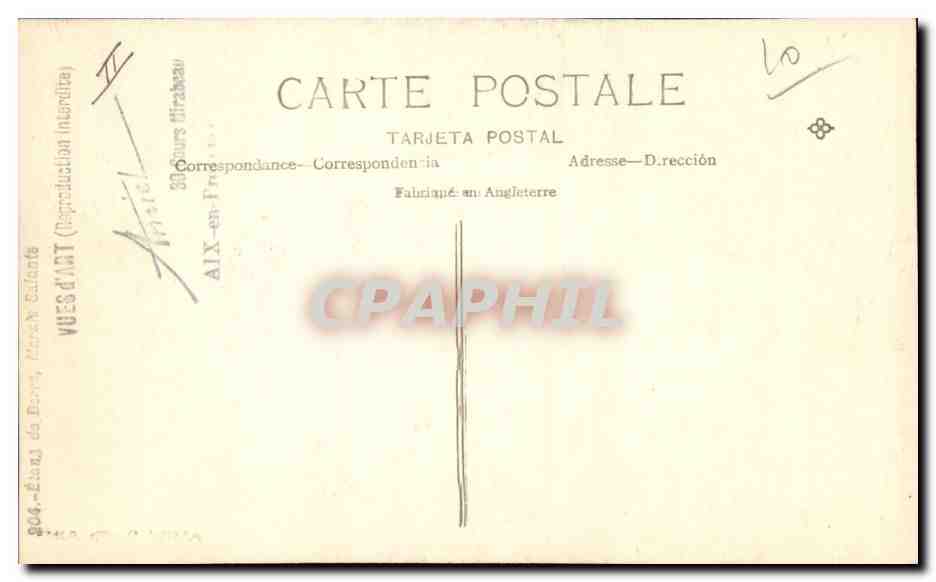 CPA Marais salants Etang de Berre — Rückseite