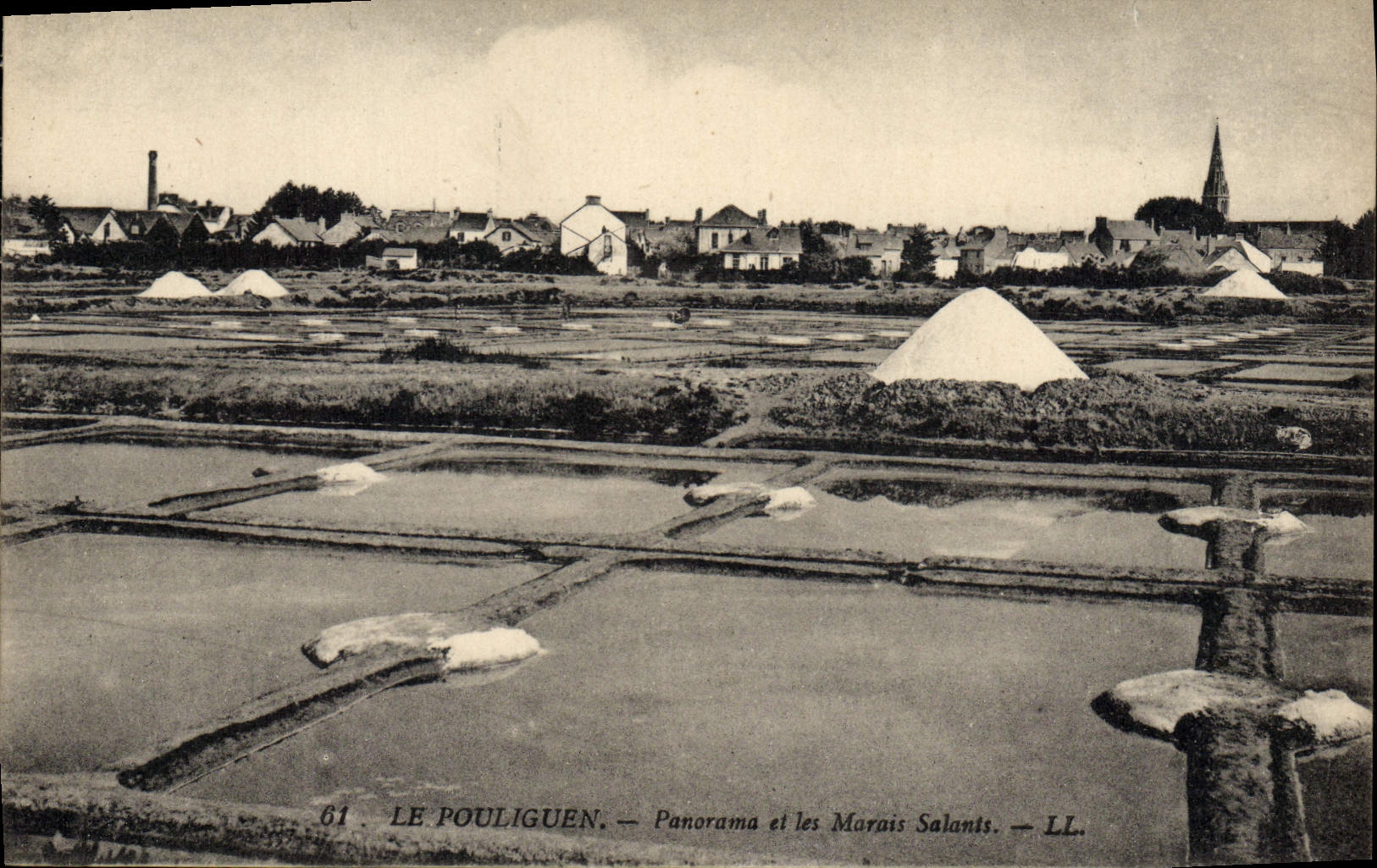 Le Pouliguen — Panorama et les Marais Salants — LL. — n°61