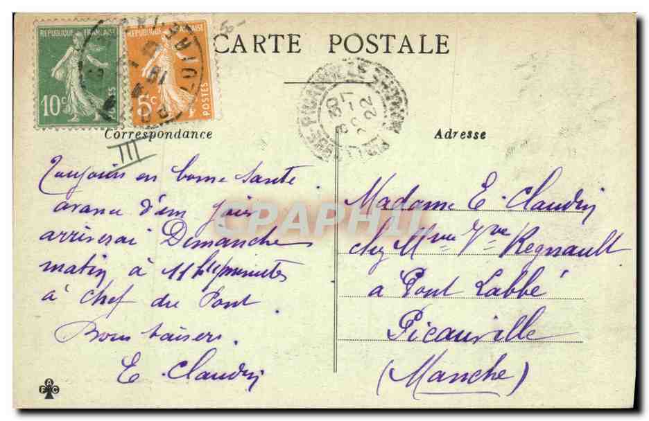 Ile de Noirmoutier (Vendée) — Vue générale de la ville et des marais salants — n°11 — Verso