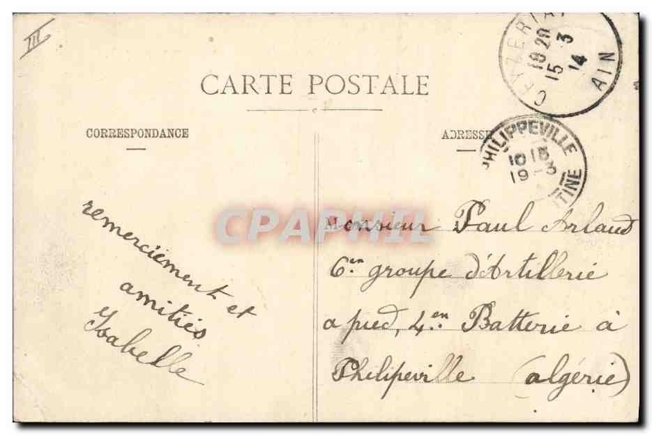 CPA Banque Bourg La Caisse d'Epargne — Rückseite